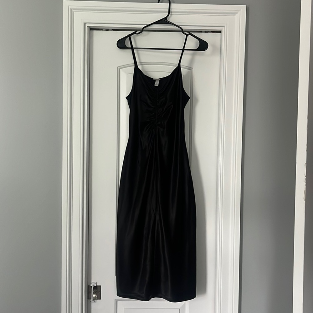 Black slinky dress